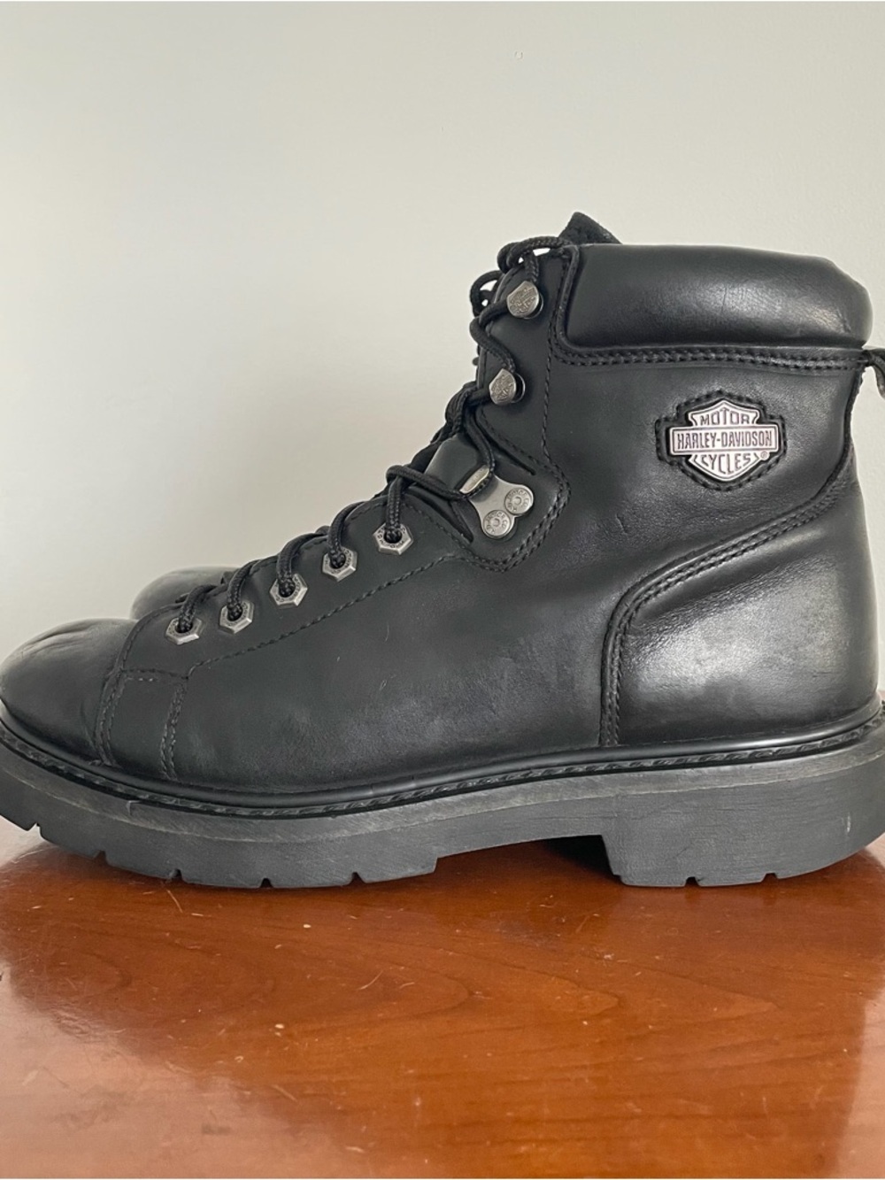 Harley Davidson Men’s Black Leather Motorcycle Riding Boot | US 9